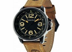 Timberland Mens Caswell Tan Leather Strap Watch