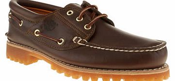 mens timberland brown rugged hand-sewn shoes
