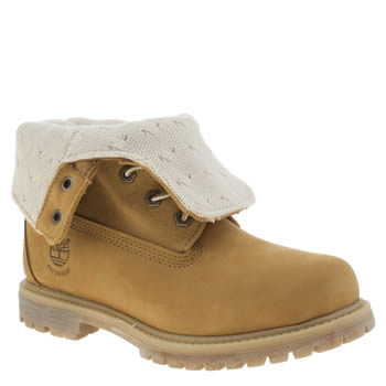 Timberland Natural Authentic Teddy Fold Down Boots