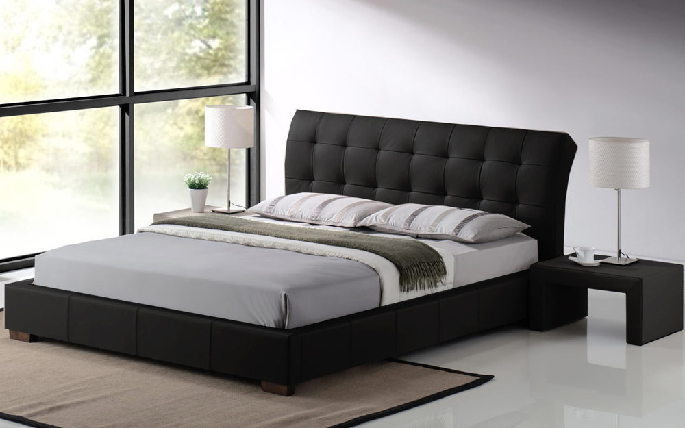 Boston Faux Leather Bedstead, King