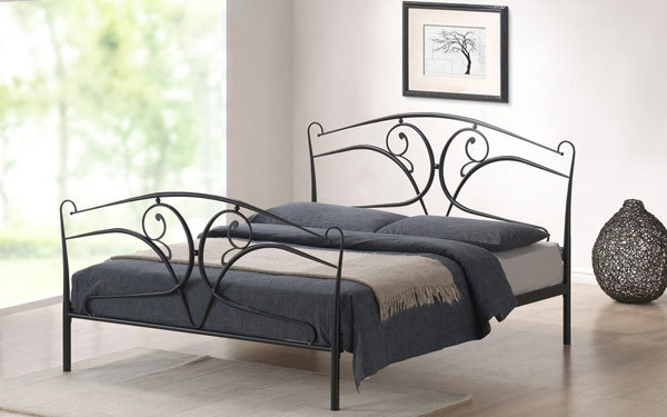 Time Living Seline Metal Bedstead, King Size, No