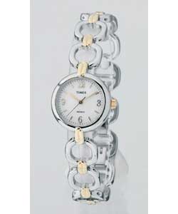 Timex Ladies; 2-Tone Quartz Dress Watch