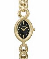 Timex Ladies Black Gold Classic Elixir Watch