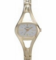 Timex Ladies Gold Silver Classic Bangle Watch