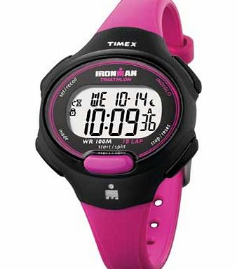 Timex Ladies Pink Strap Chronograph Watch