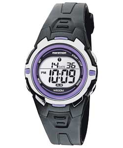 Timex Ladies Purple Bezel Marathon Digital Watch