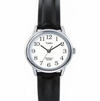 Timex Ladies Silver Black Easy Reader Watch