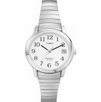 Timex Ladies White Silver Easy Reader Watch