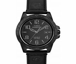 Timex Mens Black Expedition Rugged Metal Watch