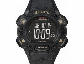 Timex Mens Black Expedition Shock Chrono Watch