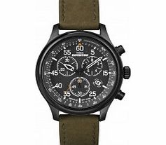 Timex Mens Black Olive Expedition Field