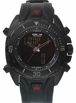 Timex Mens Ironman Black Dual Tech Watch