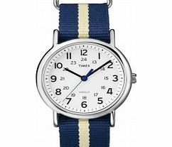 Timex Originals Blue Weekender Slip Through Watch