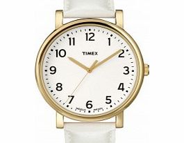 Timex Originals Gold and White Classic Round Watch