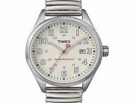 Timex Originals Mens White Silver T Series