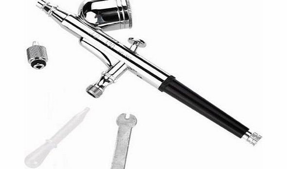 Tinksky HD-130 Multi-purpose 0.2mm 7cc Gravity Feed Cup Dual-action Spray Gun Trigger Body Nail Art Airbrush Tools Kit