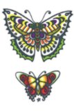 Tinsley Transfers Tattoo: Butterflies