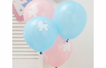 Tiny Feet Baby Shower Party Balloons x 8