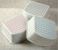 Tippitoes Step Up Stool - White /Grey Trim