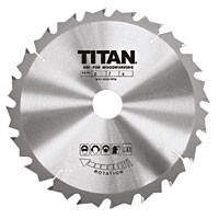 TITANandreg; Titan TCT Circular Saw Blade 12T 184x16mm