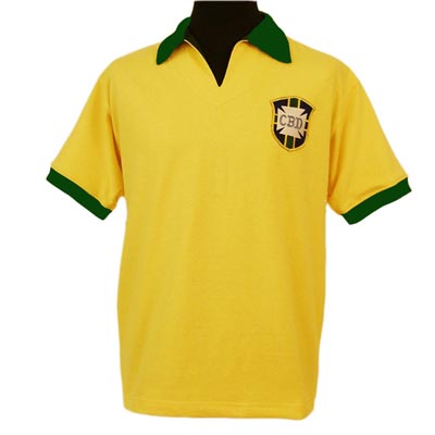TOFFS Brazil 1958 world Cup shirt. Retro Football Shirts