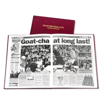 Manchester City Football Newspaper Book . Retro