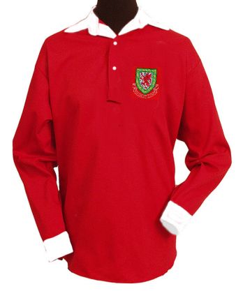 Wales 1940-50s retro football shirt