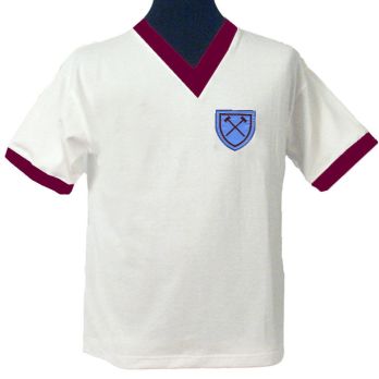 West Ham 1950s away retro football shirt