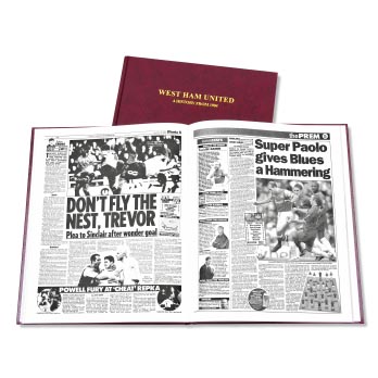 West Ham Football Newspaper Book