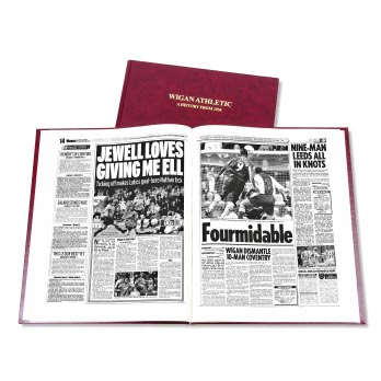 Wigan Athletic Football Newspaper Book
