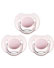 pack of 3 Cherry Soothers 0-6m Pink