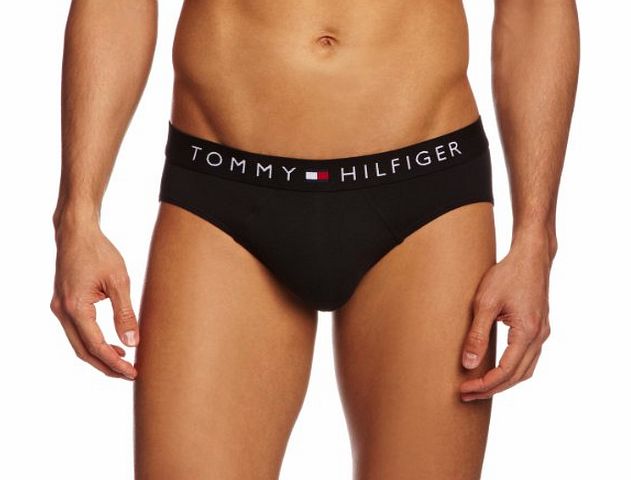 Tommy Hilfiger Flag Original Stretch Without Fly Mens Briefs Caviar Large