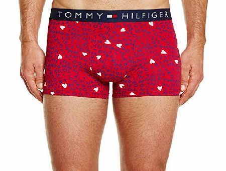 Tommy Hilfiger Hilfiger Denim Men Garner Boxer Shorts, Tango Red, Medium