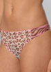 Leopard and Zebra low rise thong
