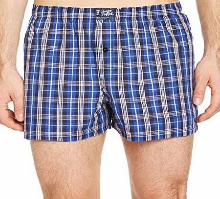 Tommy Hilfiger Mens Boxer Shorts - Blue - Blau (SURF THE WEB-PT 084) - Medium