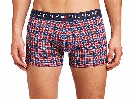 Tommy Hilfiger Mens Randolph Trunk Checkered Boxer Shorts, Multicoloured (Peacoat), Small