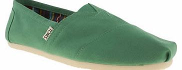 Toms mens toms light green classic shoes 3106708070