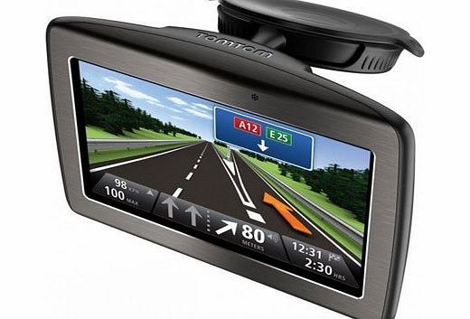 TomTom Via 110 Europe GPS Sat Nav System, 4.3`` touchscreen display,Featuring advanced lane assistance with 3D, 4GB internal flash memory