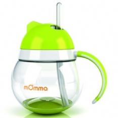 Tomy mOmma by Tomy Green Cup with Straw