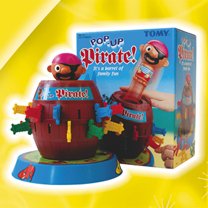 TOMY pop-up pirate boxed game