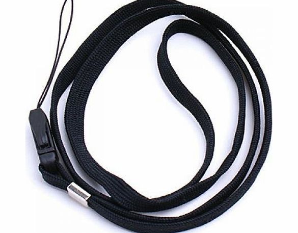 TOOGOO(R) 16 Inch Neck Strap/Cord Lanyard for Mp3 MP4 Cell Phone Camera USB Flash Drive ID Card--Black
