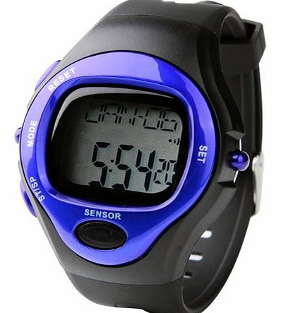 TOOGOO(R) Blue Sport Exercise Stop Watch Calorie Counter Heart Rate Monitor