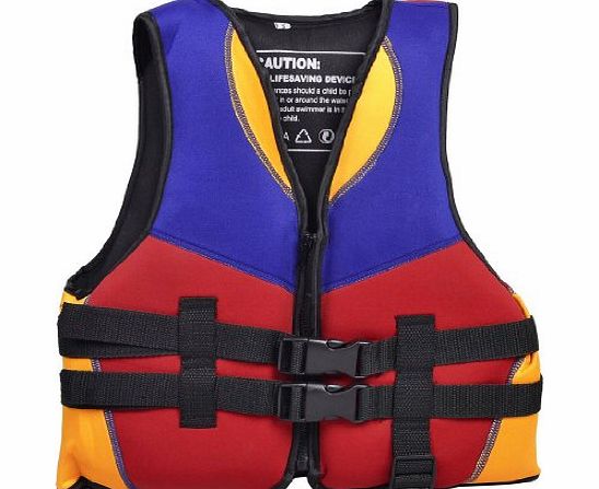 TOOGOO(R) Red Blue Orange Water Sports Swimming Life Jacket Vest Size S for Children
