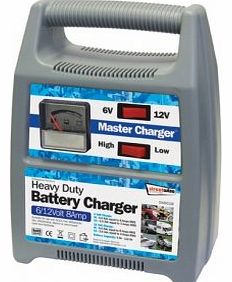 Streetwize SWBCG8 Automatic Plastic Cased Battery Charger 6/ 12 V 8 A