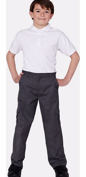 Boys Cargo School Uniform Trousers
