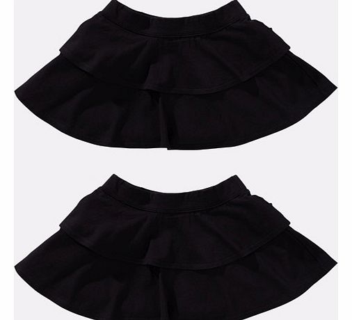 Top class Girls School Uniform Dance Skirts 2 pack