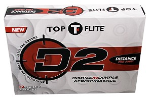 Top Flite D2 Distance Balls Dozen