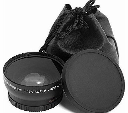 58mm 0.45X Super Wide Angle Lens for Canon EOS 1100D 550D 600D 500D kit