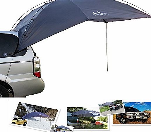 TOP-MAX Awning Camper Trailer Roof Top Tent Beach Camping SUVs Truck Car Rack UV