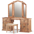 Mexican pine dressing table set furniture